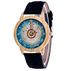 Женские модные повседневные часы с кожаным ремешком аналоговые кварцевые часы с круглым ремешком кожаные спортивные часы высокого