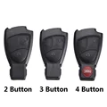 Новая замена 2/3/4 кнопки дистанционного ключа оболочки Fob чехол ключа автомобиля чехол для Mercedes Benz, B, C, E, S, ML SLK CLK класс - фото