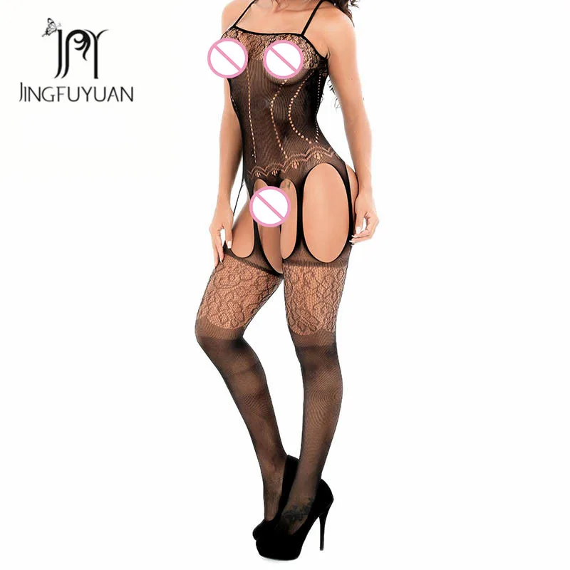 

Sexy High Fishnet Stocking Embroidery Design Pantyhose Female Sexy Open Crotch Erotic Lingerie Stockings Plus Fishnet Hosiery