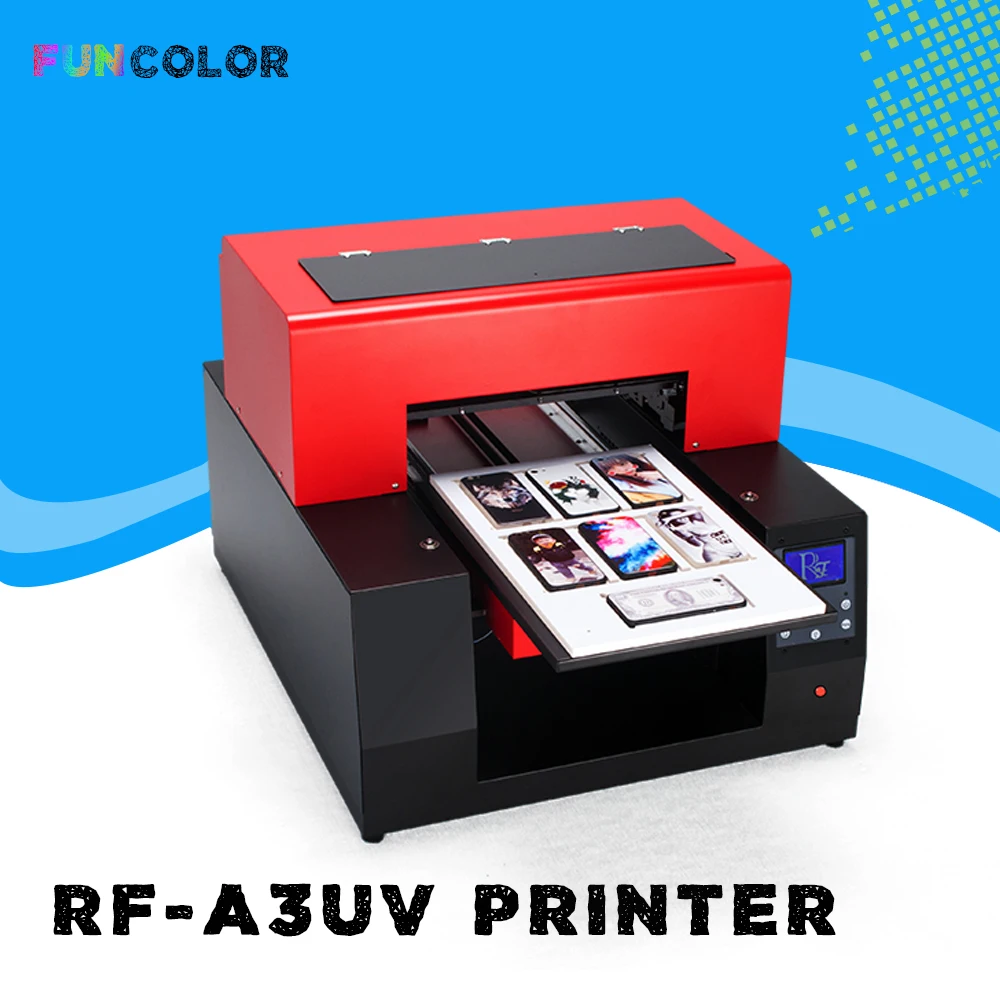 

A3 UV Inkjet Printer Impresora 3D Automatic Printing Machine with Printer Head DX5 Epson R1390 for Phone Case, Floats,Acrylic