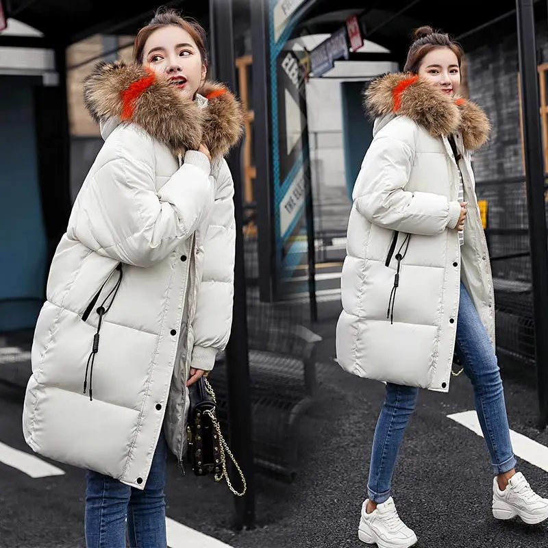 

Plus Size winter jacket women Casual Loose Down Cotton Padded Parkas parkas mujer 2018 Long Hooded casaco feminino female jacket