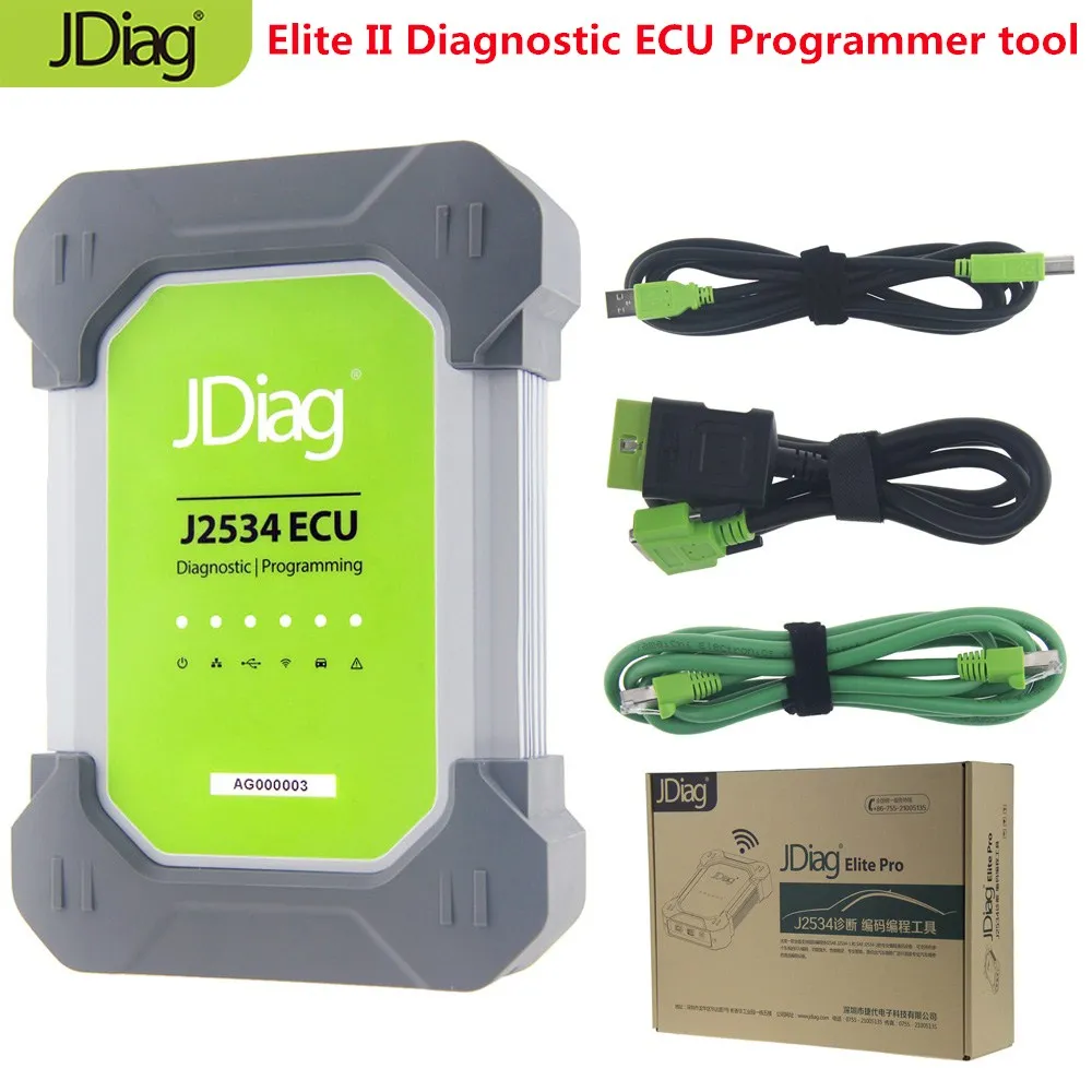 

Original JDiag Auto Diagnostic Tool Elite II pro JDiag Elite II Car Diagnostic&ECU Programmer tool J2534 SAE J2534-2 ECU Device