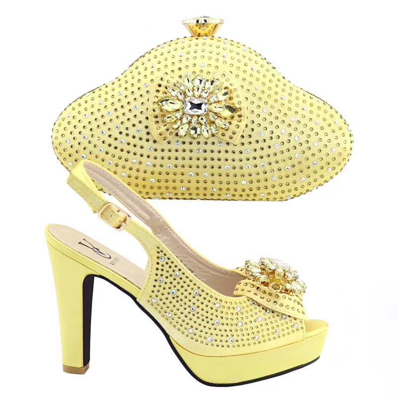 

Latest African Shoes and Matching Bags African Design High Heel Shoes Italian ladies matching shoe and bag