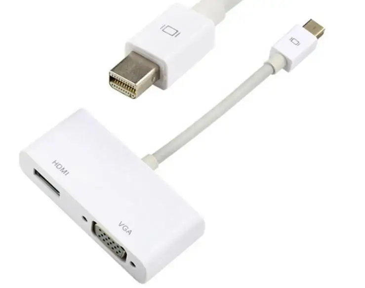 New Mini DisplayPort to HDMI VGA Display Port Mini DP To HDMI VGA Cable Adapter for