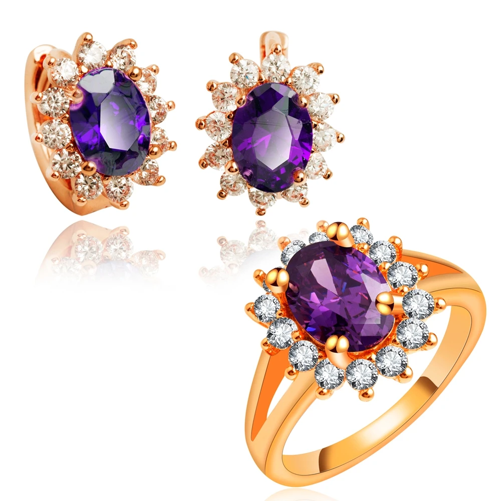 Rose Gold Jewelry Set Cheap