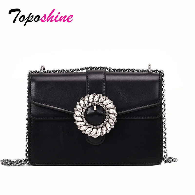 

Toposhine Chain Small Square Bag Female New Fashion High Quality Shoulder Bag Casual Wild Messenger Bag