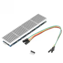 Dot Matrix Module 4 in 1 MAX7219 Dot Matrix Display Driver Module Matrix Board Controller MCU Controller odm led backlit dot matrix fashion watch with weekday display purple
