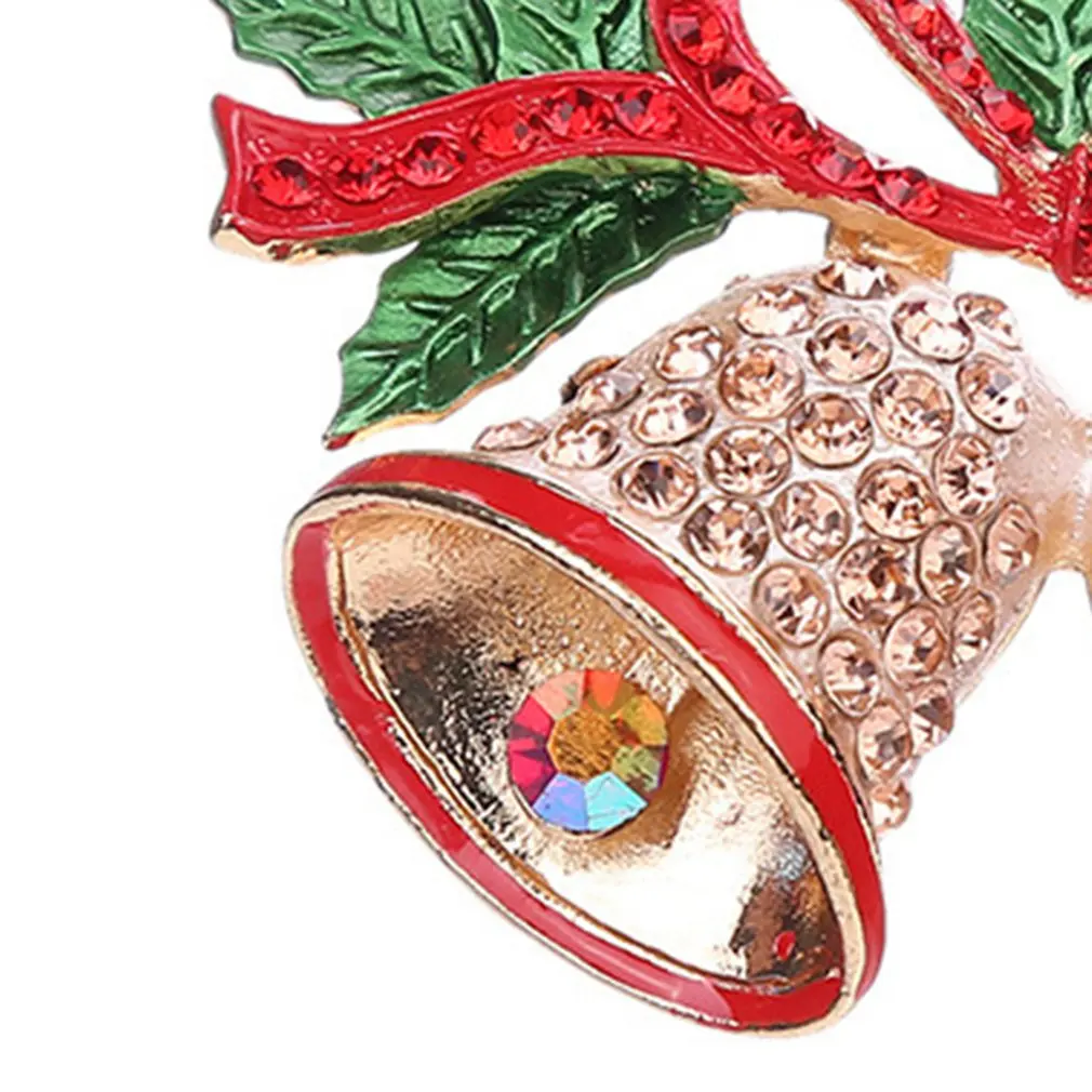 Рождественский колокольчик-брелок для женщин Стразы кольцо для ключей с сумочкой кулон очаровательный мешок цепь сумка ювелирные изделия
