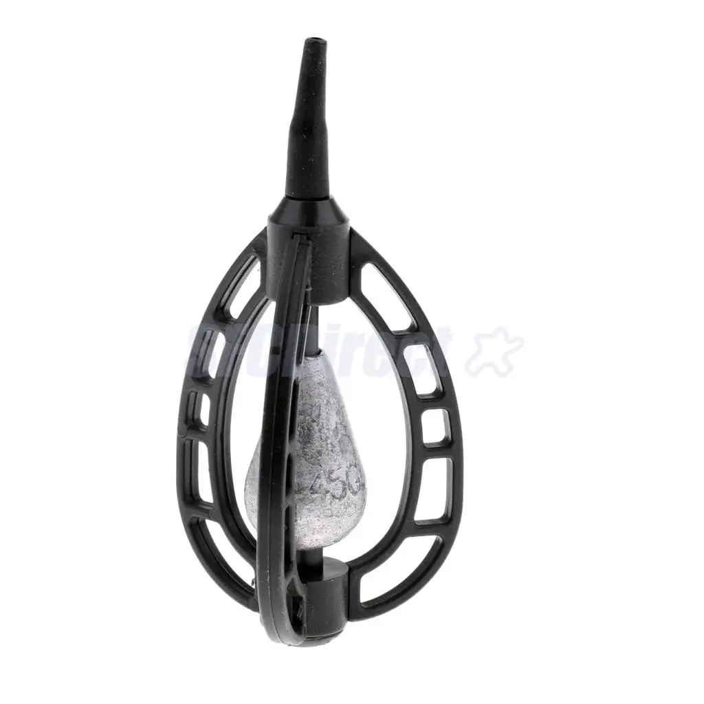 In-line Method Fishing Feeder Swim Feeders Carp Fishing Baits Cage Trap with Lead Sinker 40g 45g
