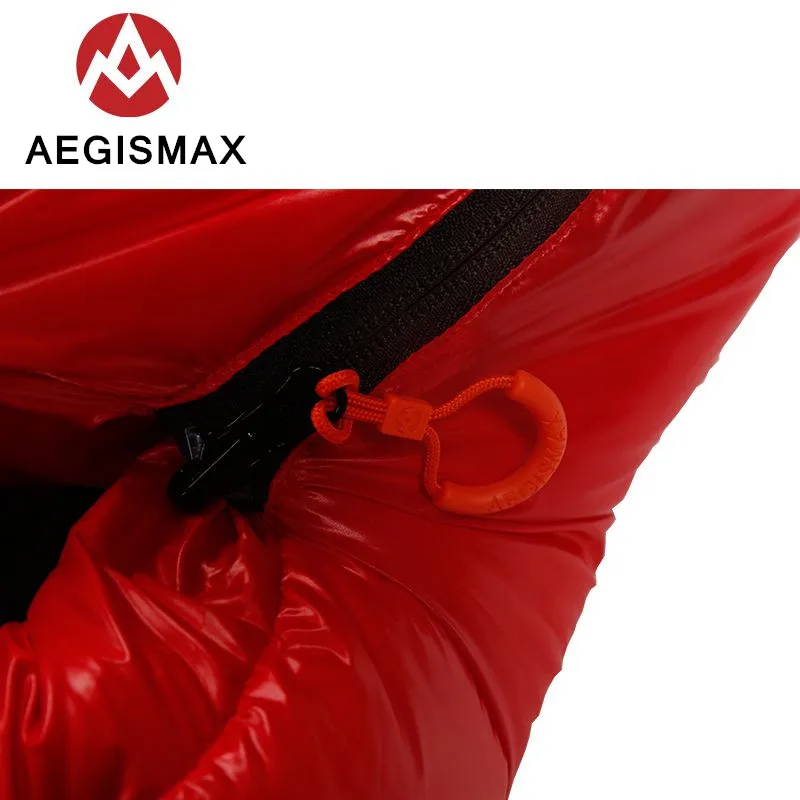 Branco para Baixo Saco de Dormir de Inverno Aegismax Nova Aegis C500 e c700 Ultraleve Caminhadas Camping Múmia 90% Pato Primavera Outono 216 82 cm 8 Camping Múmia 90% Pato Branco Para Baixo