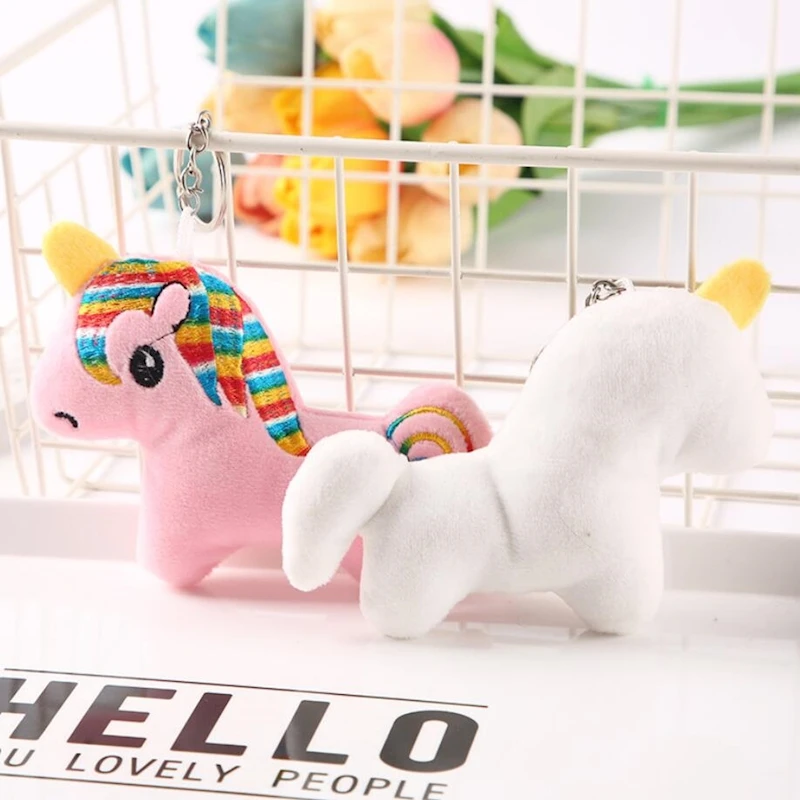 2019 Embroidery unicorn dolls Soft Infant Crib Bed Stroller Toy Newborns Car Seat Hangings Cartoon Animal Toys Kids Party Gift