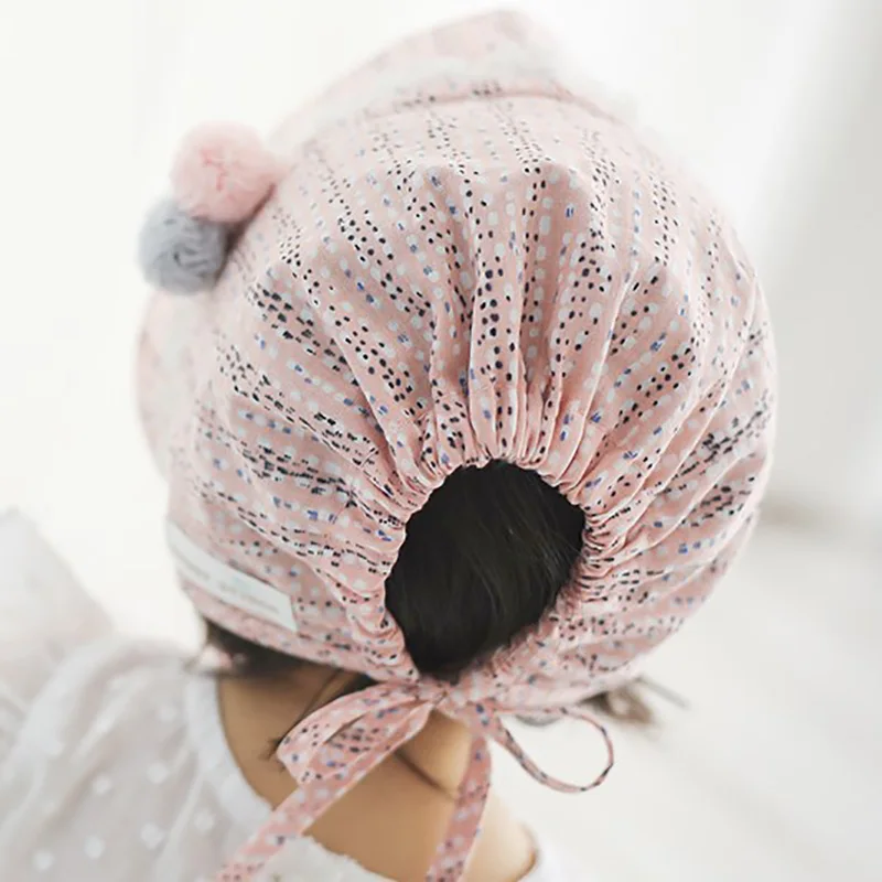Весенний летний для новорожденных шляпа для бант для девочки принцесса полый ребенок девочки шляпа от солнца шляпа кружева Beanie хлопок дети цветок cap Muts