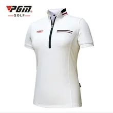 Новинка года PGM Для женщин футболка для гольфа одежда для гольфа женские топы с короткими рукавами летняя футболка Удобная дышащая футболка