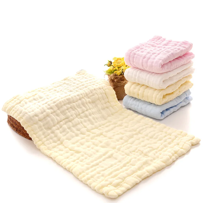 25*45cm gauze cotton baby handkerchief square towel muslin cotton infant face towel wipe cloth Appease Towel