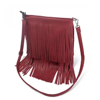 

New Fashion Women Handbag Lady Tote Shoulder Bag Solid Tassel Women Crossbody Bag New Style Female Messenger Bag