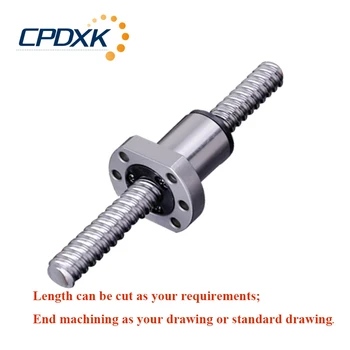 

1210 ball screw SFS1210 with end machining 410mm 2 pc + ball screw nut SFS1210 2pc made in China