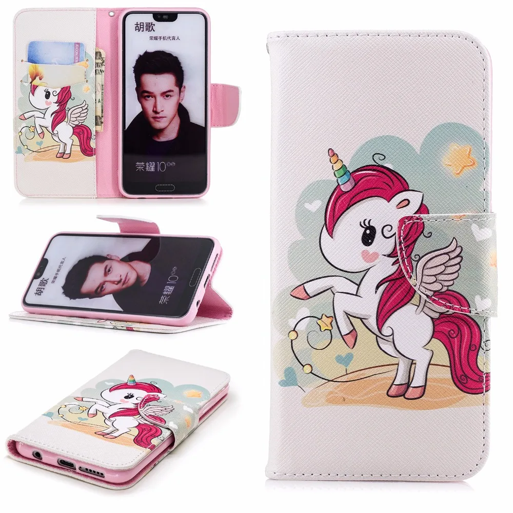 

For Huawei Honor 10 Case Luxury Flip Leather Wallet Book Cover Case for Huawei Honor 10 7A 7C 7X Y6 Y7 2018 Phone Case