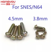 100 шт/партия 3,8 мм 4,5 мм включает отвертку бит картридж чехол винт для NES SNES N64 GB чехол для игрового картриджа