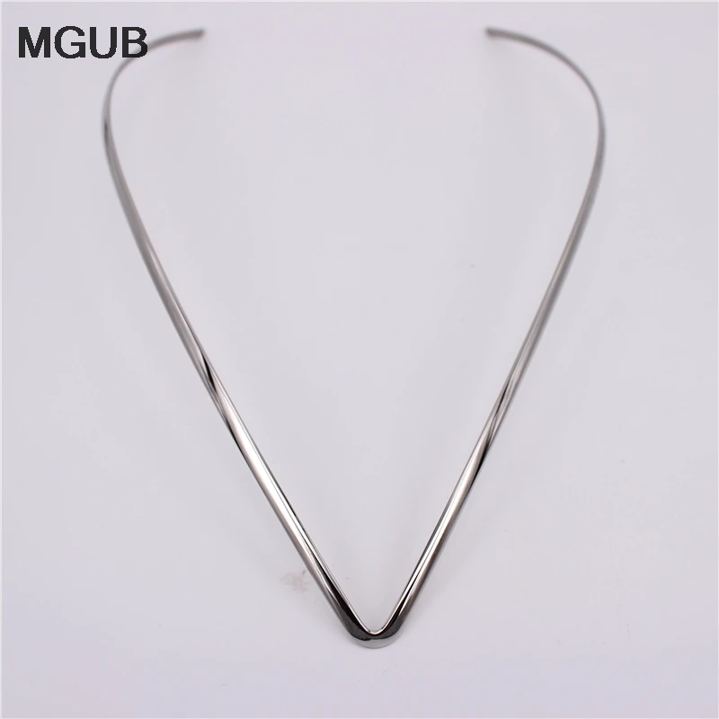

MGUB Simple Fashion Collar Stainless steel Exquisite polishing gold silver color select 3MM Adjustable size Special sale LH542