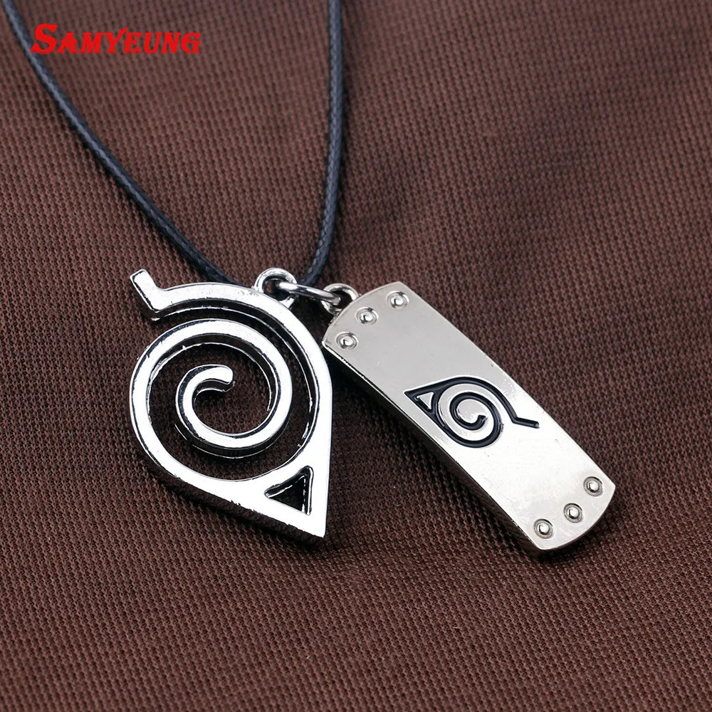 

Samyeung 10Pcs Anime Naruto Leather Chain Necklaces Homme Cosplay Naruto Kakashi Necklace Male Necklace Neckless Collier Femme
