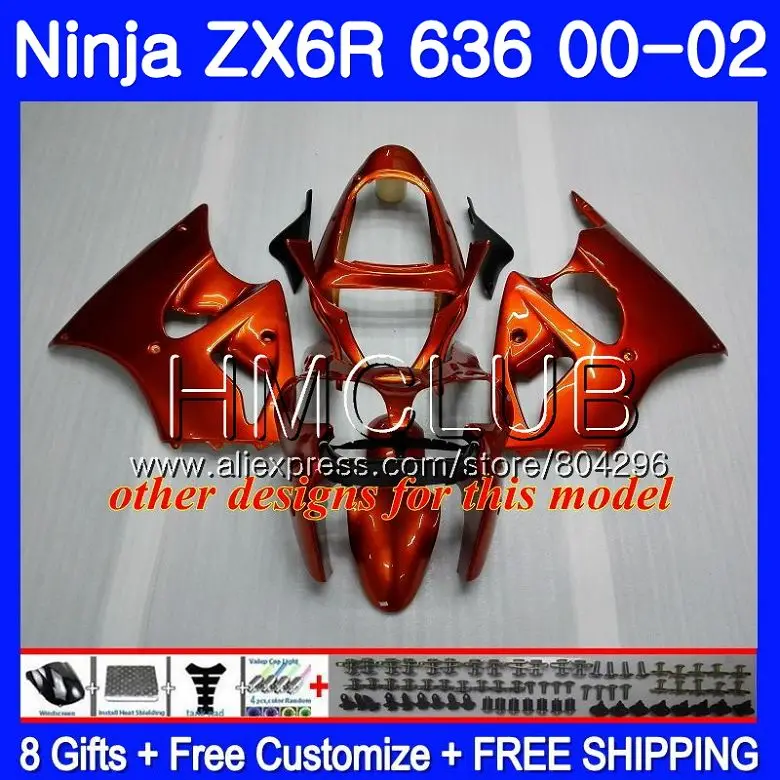 Комбинезоны для KAWASAKI NINJA ZX 600 CC 6 R черный глянец ZX636 ZX6R 00 01 02 19HM. 4 ZX 636 ZX-6R ZX-636 ZX 6R 2000 2001 2002 обтекатель
