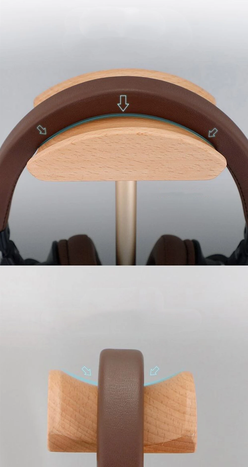 IMTTSTR Универсальный реальный деревянный наушник стенд держатель дисплей для кронштейна для гарнитуры держатель стойки