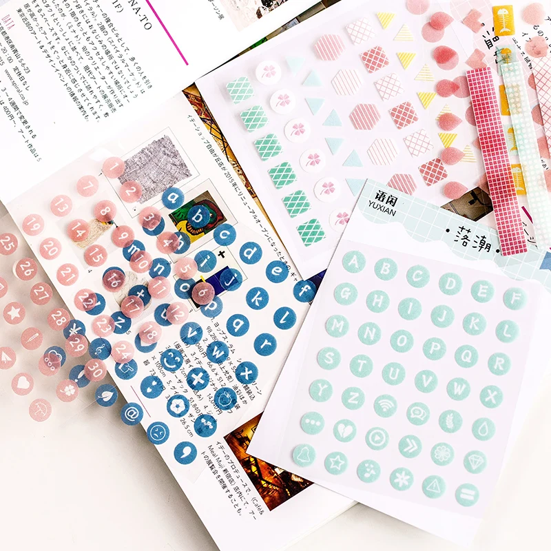

2sheets/1pack Poetry series Diary Planner Decorative Mobile Stickers Scrapbooking Craft Stationery Stickers
