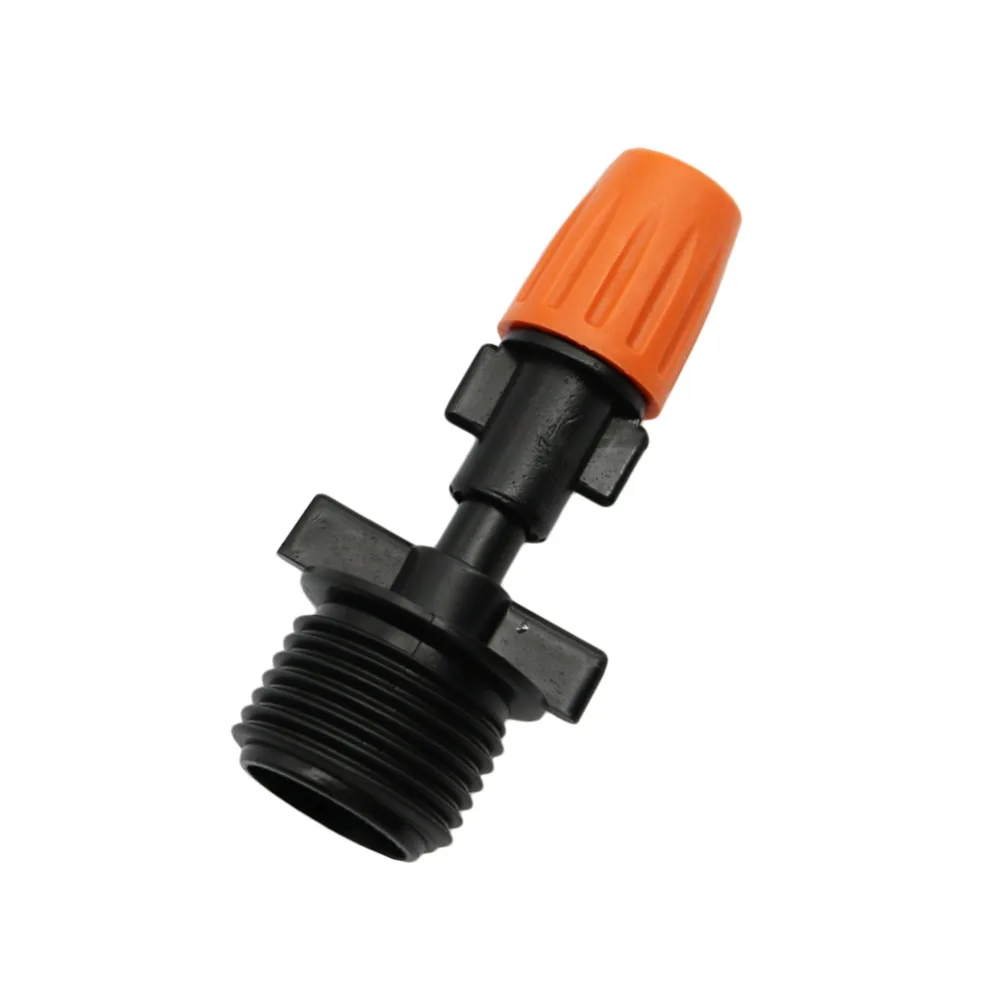 

Orange 360 Degree Misting Sprinklers With 1/2 Inch Male Thread Flat Connector Garden Irrigation Spray Atomization Nozzles 5 Pcs