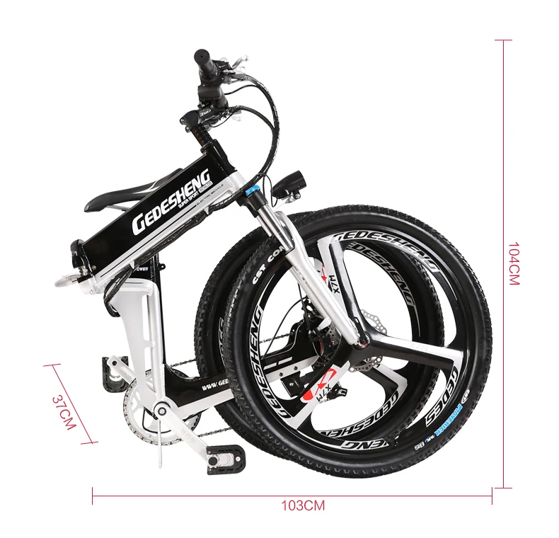 Top 26 Inches Folding Electric Bike,Both Hydraulic Disc Brake, Aluminum Alloy Frame, Strong Lithium Battery,Mountain Bike 10