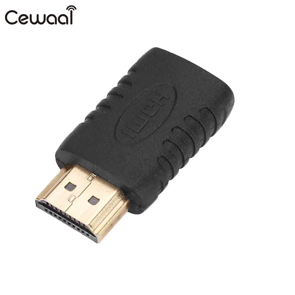 Cewaal hdmi позолоченный штекер к Mini HDMI Женский m-f адаптер HDTV ЖК-дисплей конвертер прочный