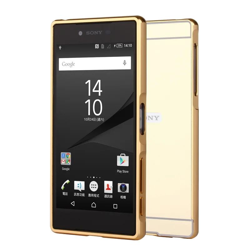 Для sony Xperia Z5 Premium E6853 E6883 5," чехол с металлической рамкой и задней крышкой жесткий чехол для sony Z5 Premium Dual E6883