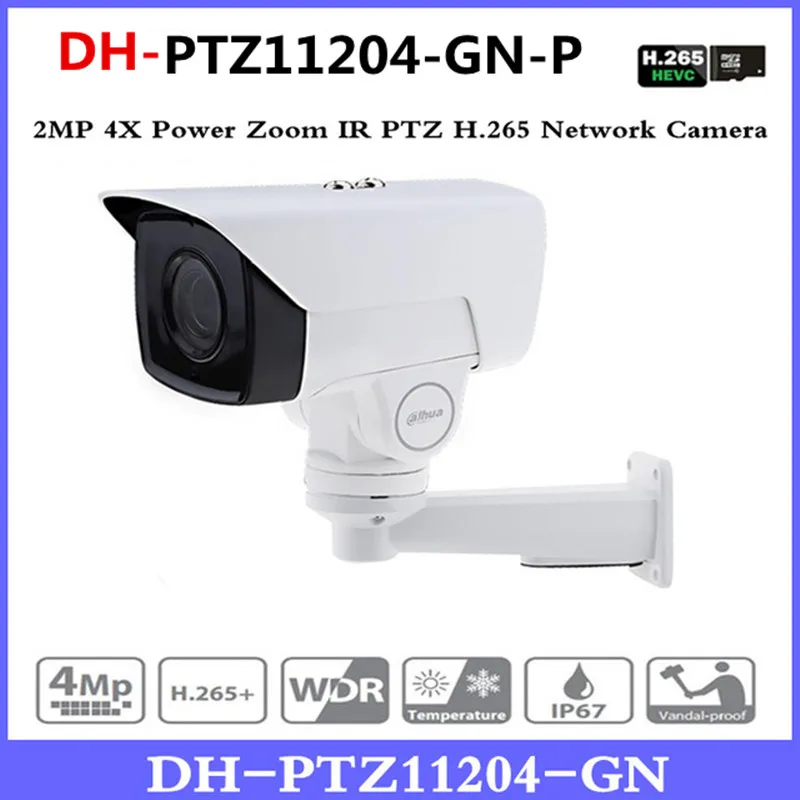 

DH PTZ11204-GN-P 4X PTZ IP Camera 2MP POE bullet Motorized 2.8-11.2mm H.265 IR 60M IP67 Bracket CCTV Security DH-PTZ11204-GN