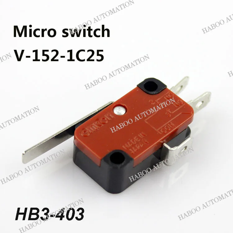 10 шт./лот HABOO micro switch 16A 250В V-152-1C25 моментальная Перезагрузка переключатель лифт
