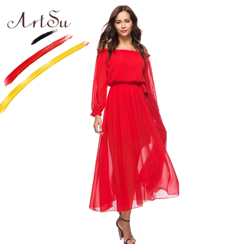 red sundress maxi