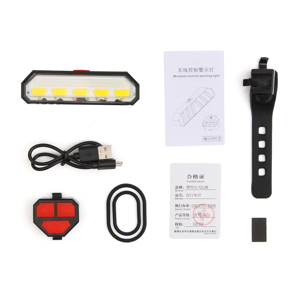 Top Smart Remote Control Bike Lamp Wireless Rear Light Bicycle Seat Mount LED Warning Taillight Turning Control Signal Tail Lamp 5