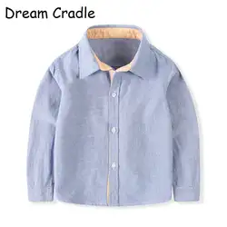 Dream Cradle/рубашки с длинными рукавами для мальчиков; Одежда для маленьких мальчиков на весну-осень