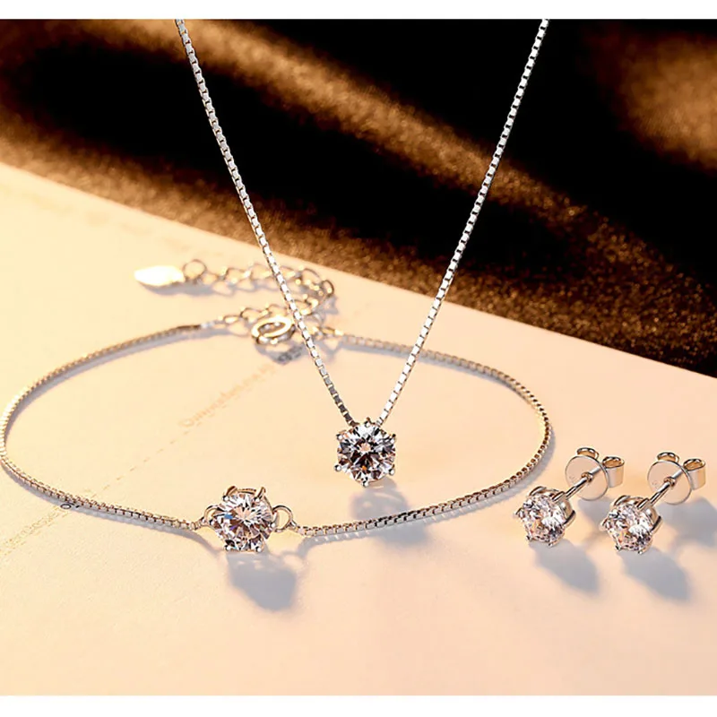 New Fashion Sale Wedding Jewelry Sets for Lady Authentic 925 Sterling