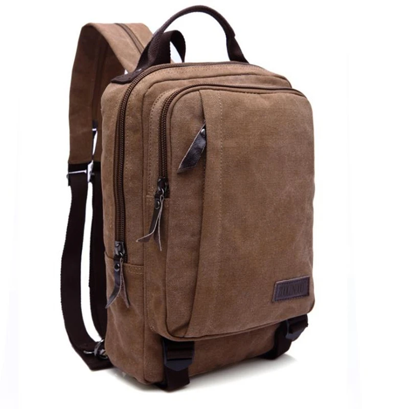

2019 New Canvas Small Backpack Shoulder Bag Unisex Multi-color Optional Solid Color Trend Fashion Backpack Simple School Bag