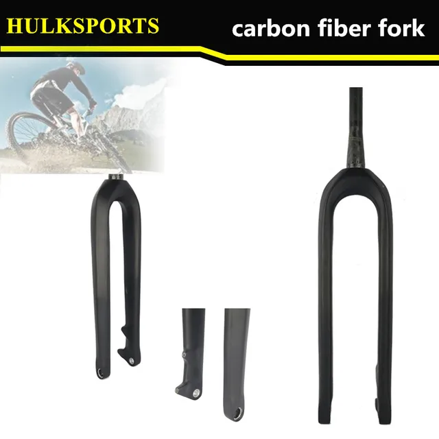 Best price at $118 Cheap Road bicycle multicolor full carbon fibre MTB fork hard lightest forks Mountain bike carbon front fork HK-CF-009-Q