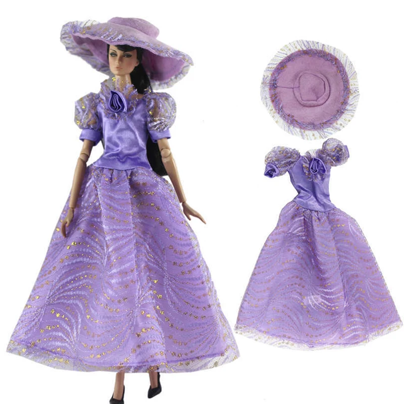Fashion Girl Doll Clothes For 11.5/" 1//6 Doll Dress Noble Party Gown Doll Outfits