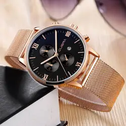 Мужские модные ультратонкие электронные наручные часы с металлической сеткой TT @ 88