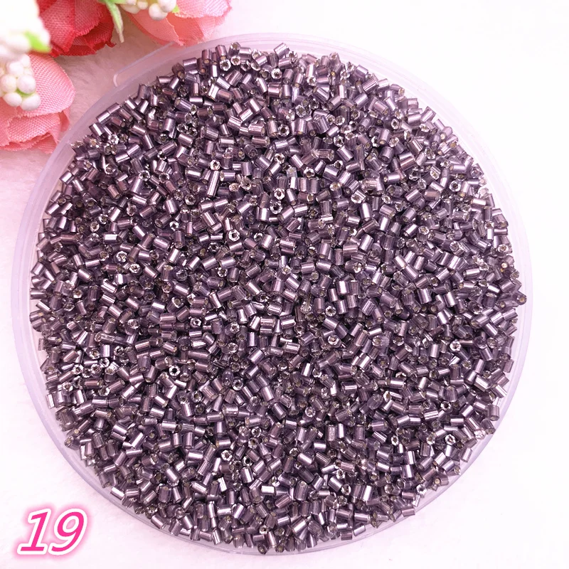 

DIY 2*2.5mm 800pcs/lot Czech Cylindrical Glass Bugle Beads European Seed Long Tube Two Hole Loose Beads For Jewelry Making #19