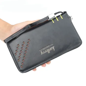 

Fashion New Casual Men's Clutch Bag Multi-Function Wallet Europe And The United States Men's Long Zipper Clutch Bag