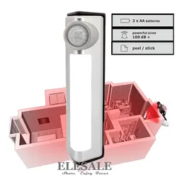 Охранных SE-0134 детектор движения сигнализации Системы инфракрасный Сенсор с ночной свет для Офис сарай безопасности