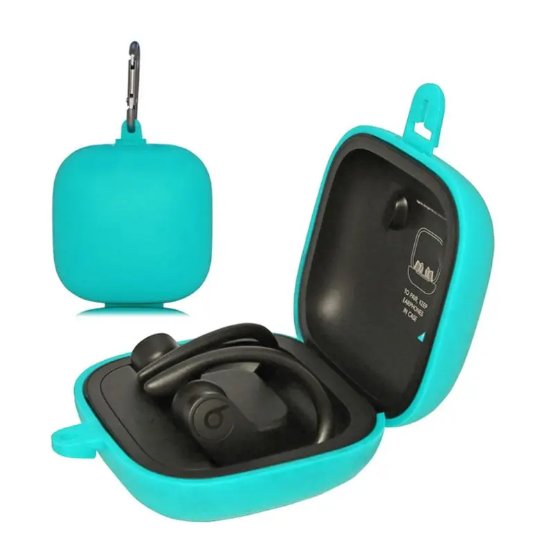 Мягкая силиконовая сумка для хранения, чехол для переноски с защитой от царапин, чехол-кошелек для Beats Powerbeats Pro, полностью беспроводные bluetooth-наушники - Цвет: D