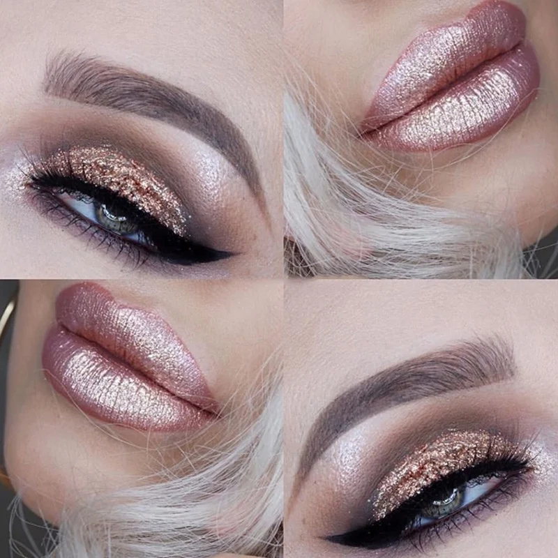 

Single Color Diamond Shimmer Eye Shadow Powder Waterproof Smudge-Proof Long-Lasting Shine Luminous Eyeshadow