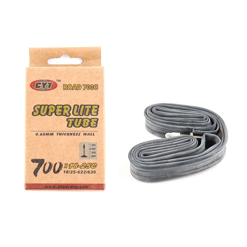 48mm 1pcs light CHAOYANG дорожный велосипед труба 700x18-25C FV 33 мм 48 мм 60 мм 80 мм 100 мм 700C 23c 25c велосипед Внутренняя шина - Цвет: 48mm 1pcs light