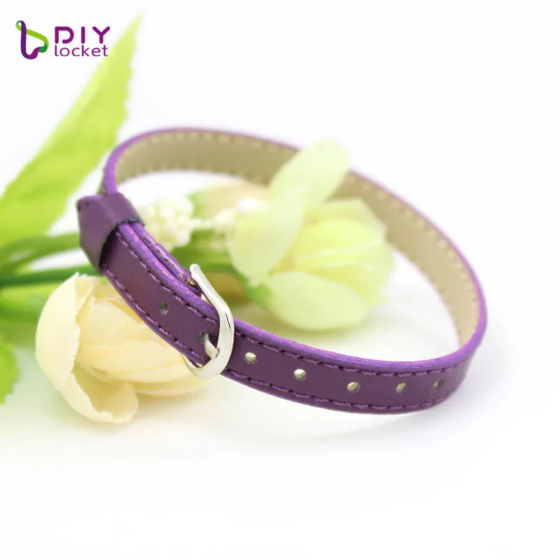 Leather Bracelet Fashion Bracelet Fashion Jewelry 10PCS 8MM Artificial Leather DIY Wristband Mix Color Charms
