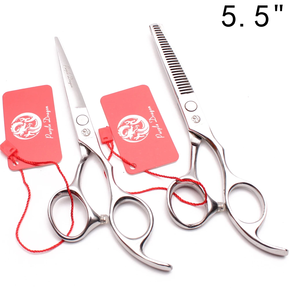 Dog Grooming Scissors Purple Dragon Dog Grooming Scissors 5"-8" Japan 440C Animal Straight Scissors Pet Thinninng Shears Z1006