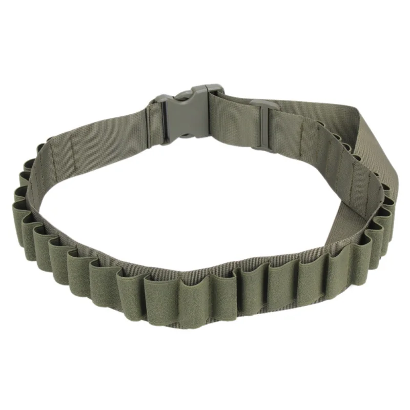 NEW 29 Rounds Shot Gun Shell Bandolier Waist Bullet Ammo Holder Belt Tactical Airsoft 2Cartridges Holster